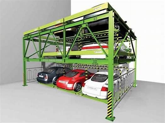 System parkowania samochodów PSH3 Puzzle 2000 kg 6 m / min 3-poziomowy wózek samochodowy