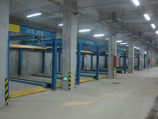 Dwupoziomowy system parkowania z linami stalowymi 2-poziomowy Garaż Podnośnik samochodowy